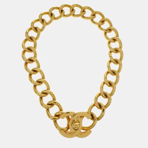 Chanel Gold Plated Chain Pendant Necklace, Jewelry - Luxury Closet catalog