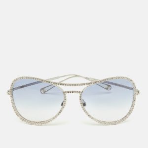 Chanel Blue Gadient CC Crystals 71108 Aviator Sunglasses, Sunglasses - Luxury Closet catalog