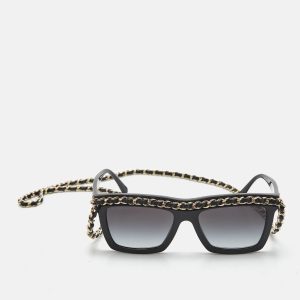 Chanel Black Gradient 71627 Chain Square Sunglasses, Sunglasses - Luxury Closet catalog