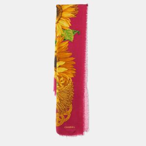Chanel Vintage Multicolor Sunflower Silk Scarf, Scarves & Shawls - Luxury Closet catalog