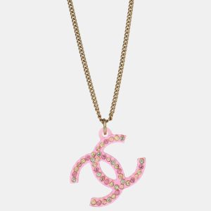 Chanel CC  Rhinestone Gold Chain Pendant Necklace, Jewelry - Luxury Closet catalog