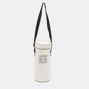 Chanel White Quilted Nylon Sport Line Bottle Holder, Luggage Accessories - Luxury Closet catalog