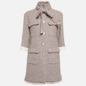 Chanel Pink Wool Tweed Detachable Leather Cuff Coat M, Coats & Jackets - Luxury Closet catalog