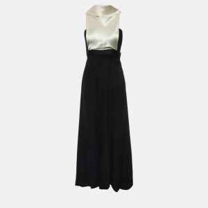 Chanel Vintage Satin Cowl Neck Two-Tone Midi Dress M, Dresses - Luxury Closet catalog