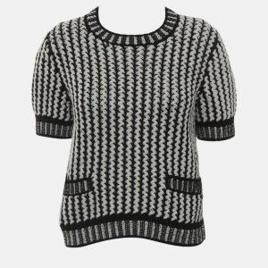 Chanel Patterned Knit Pullover Top M, Shirts & Tops - Luxury Closet catalog