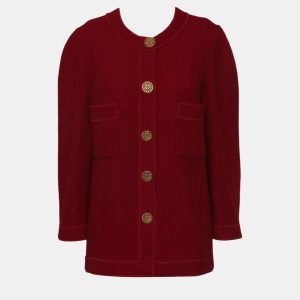 Chanel Red Vintage Button-Up Cardigan L, Sweaters & Cardigans - Luxury Closet catalog