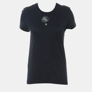 Chanel Dark Blue Cotton Embellished T-Shirt FR Women 38, Shirts & Tops - Luxury Closet catalog