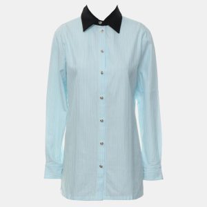 Chanel Blue Cotton Stripes Shirt FR Women 34, Shirts & Tops - Luxury Closet catalog