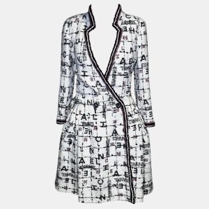 Chanel White/Black Logo 20S Tweed Dress XS, Dresses - Luxury Closet catalog