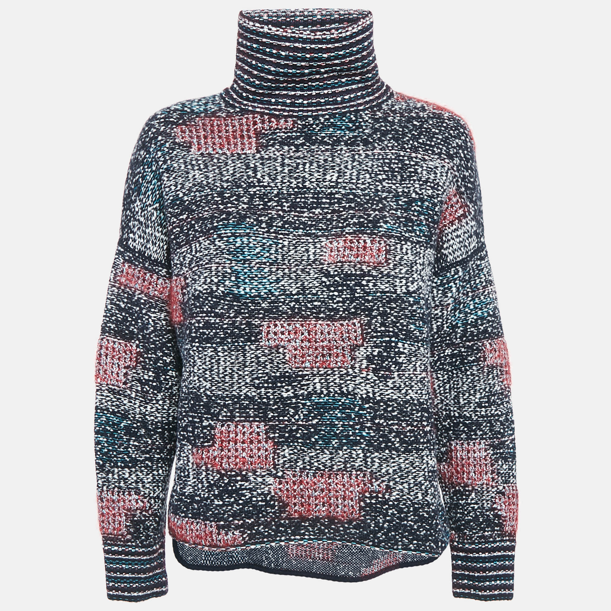Chanel Multicolor Wool Blend Turtle Neck Jumper M, Sweaters & Cardigans - Luxury Closet catalog