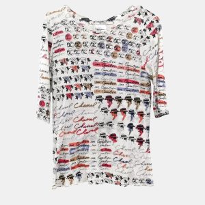 Chanel White T-shirt Women's Size 42, Shirts & Tops - Luxury Closet catalog