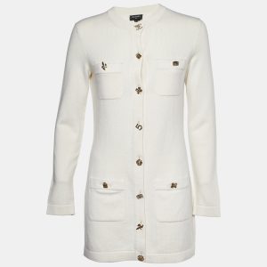 Chanel Cream Cashmere Knit Lucky Charms Detail Cardigan S, Sweaters & Cardigans - Luxury Closet catalog