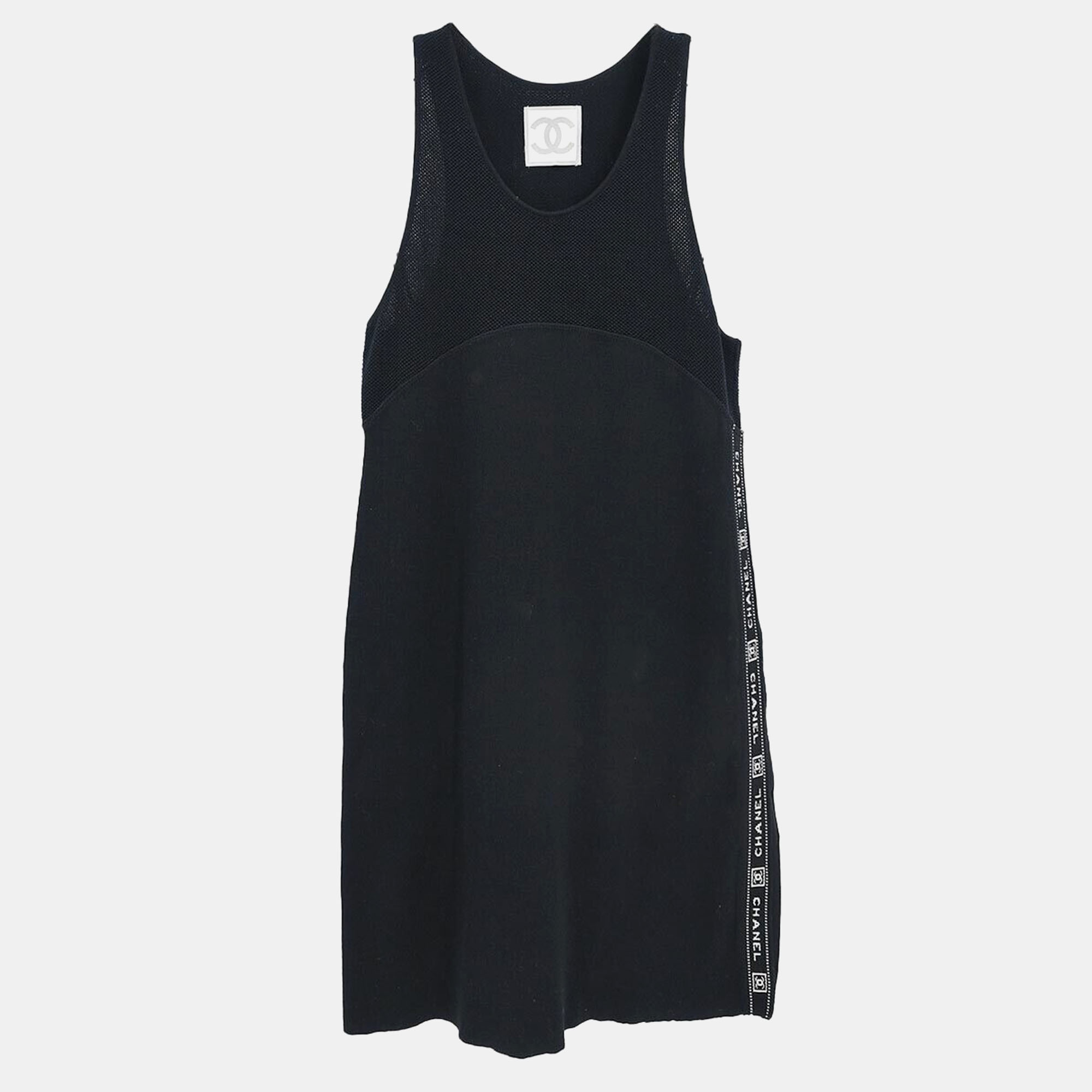 Chanel Black Cotton Sport Line Sleeveless Dress Women Size 38, Dresses - Luxury Closet catalog