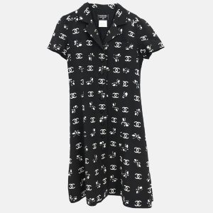 Chanel Black Silk and Acetate Short Sleeve Dress Women Size 38, Dresses - Luxury Closet catalog