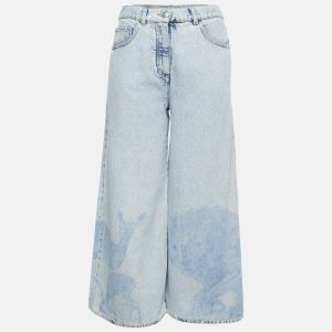 Chanel Light Blue Animal Print Denim Flared Jeans M Waist 28", Jeans - Luxury Closet catalog