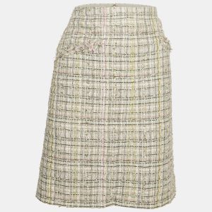 Chanel White Sequin Embellished Tweed Pencil Skirt S, Skirts - Luxury Closet catalog