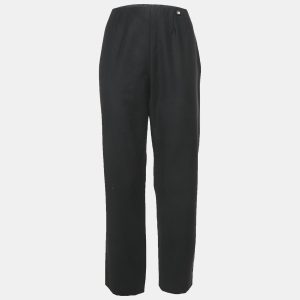 Chanel Black Wool Straight Leg Trousers L, Clothing - Luxury Closet catalog