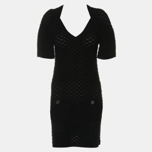 Chanel Black Wool Knitted Short Sleeve Dress FR Women 34, Dresses - Luxury Closet catalog