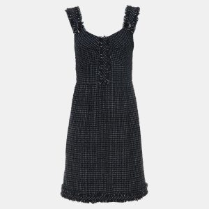 Chanel Dark Blue Tweed Sleeveless Dress FR Women 40, Dresses - Luxury Closet catalog