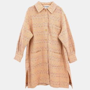 Chanel Single Breasted Jacket Pink Size 38, Coats & Jackets - Luxury Closet catalog