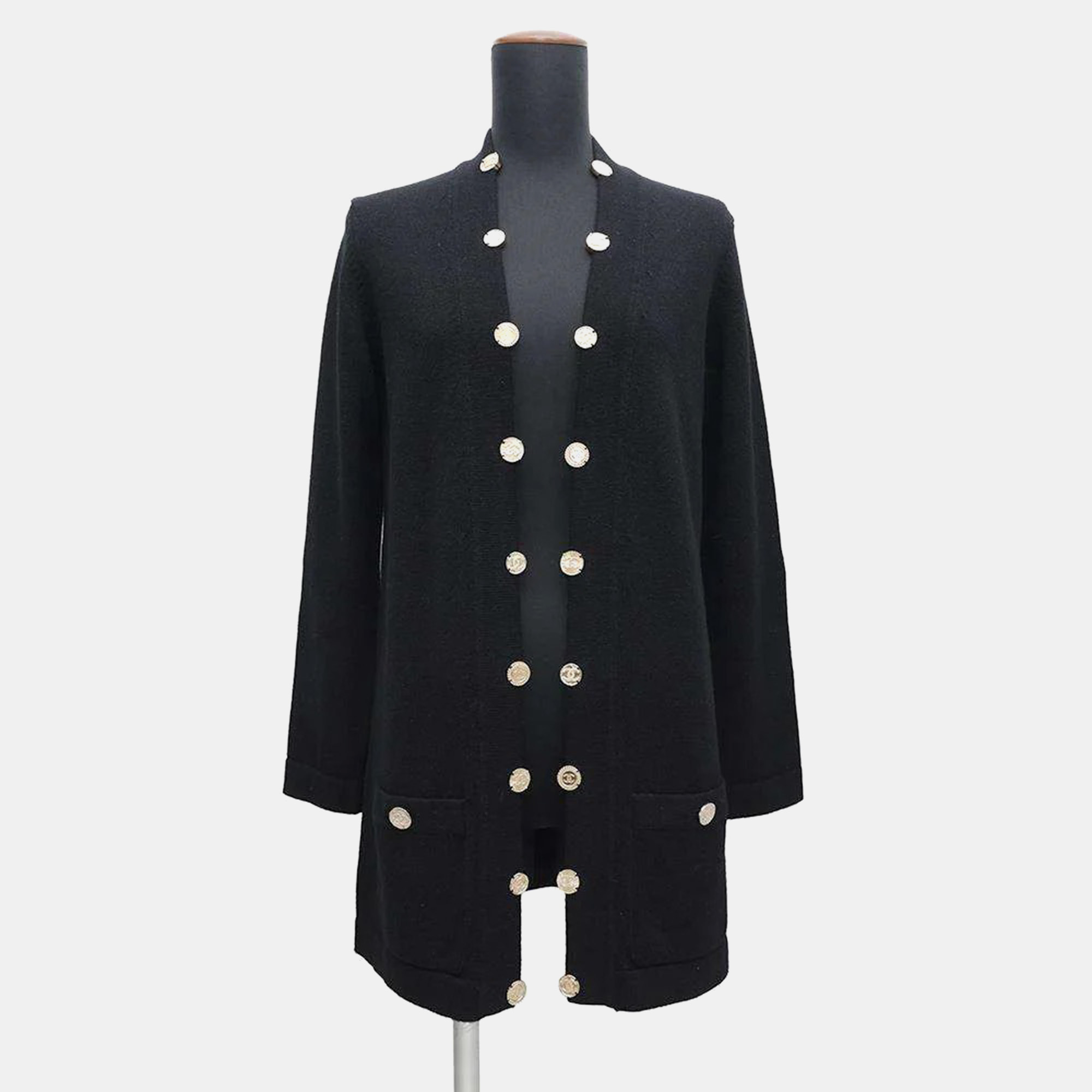 Chanel Long Black Knit Cardigan Size 36, Sweaters & Cardigans - Luxury Closet catalog