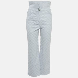 Chanel Blue Diamond Embroidered Denim Folded Waist Jeans S Waist 27", Jeans - Luxury Closet catalog
