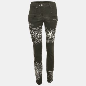 Chanel Black Start Print Denim High Rise Denim S Waist 26", Jeans - Luxury Closet catalog