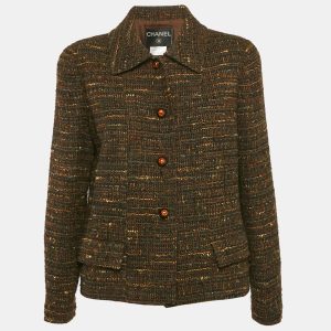 Chanel Multicolor Tweed Buttoned Jacket L, Coats & Jackets - Luxury Closet catalog