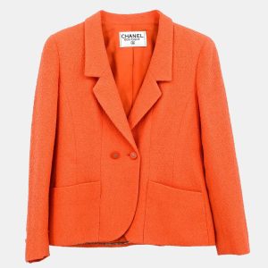 Chanel Orange Double Breasted Jacket Women Size M, Coats & Jackets - Luxury Closet catalog