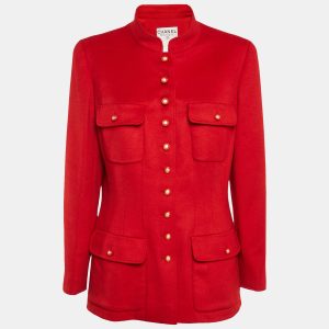 Chanel Vintage Red Cashmere Felt Front Jacket XL, Coats & Jackets - Luxury Closet catalog