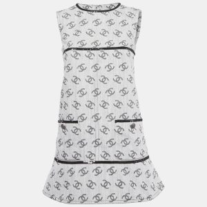 Chanel Grey Monogram Denim Sequin Embellished Shift Dress M, Dresses - Luxury Closet catalog