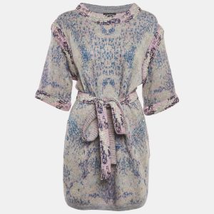 Chanel Multicolor Wool Blend Knit Sequin Detail Belted Mini Dress M, Dresses - Luxury Closet catalog