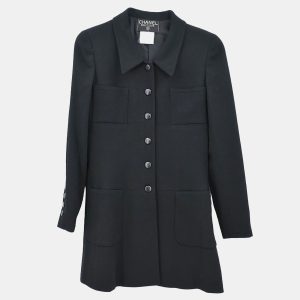 Chanel Single Breasted Jacket Black Fabric Jacket Size 36, Coats & Jackets - Luxury Closet catalog