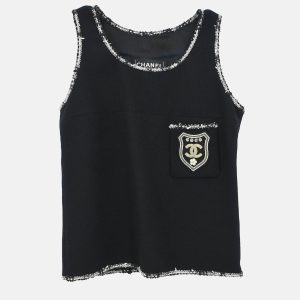 Chanel Sleeveless Tank Black Top Size 34, Shirts & Tops - Luxury Closet catalog