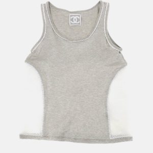 Chanel Sport Line Sleeveless Top Gray M, Shirts & Tops - Luxury Closet catalog