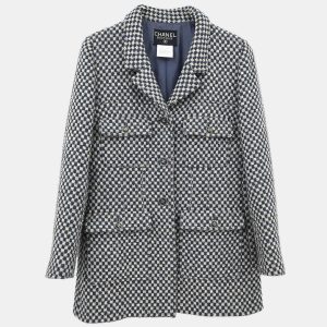Chanel Single Breasted Navy Wool Jacket Size 42, Coats & Jackets - Luxury Closet catalog
