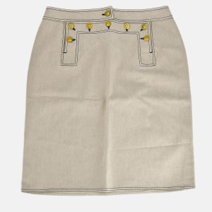 Chanel Beige Cotton Skirt Size 44, Skirts - Luxury Closet catalog