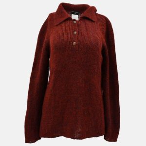 Chanel Sweater Top Brown 98A #38, Coats & Jackets - Luxury Closet catalog