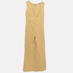 Chanel Sleeveless jumpsuit Yellow Size 38, Suits - Luxury Closet catalog