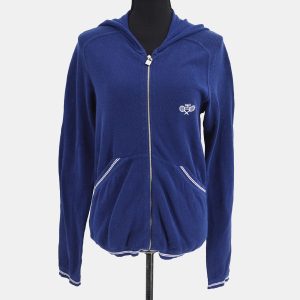 Chanel Navy Blue Sport Line Hoodie Zip-up Long Sleeve Top 42, Sweaters & Cardigans - Luxury Closet catalog