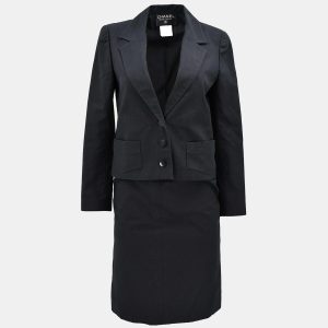 Chanel Setup Suit Jacket Skirt Black 98S #36, Coats & Jackets - Luxury Closet catalog