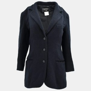 Chanel Single Breasted Jacket Black #38, Coats & Jackets - Luxury Closet catalog