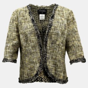 Chanel Collarless Jacket Beige 03P #48, Coats & Jackets - Luxury Closet catalog