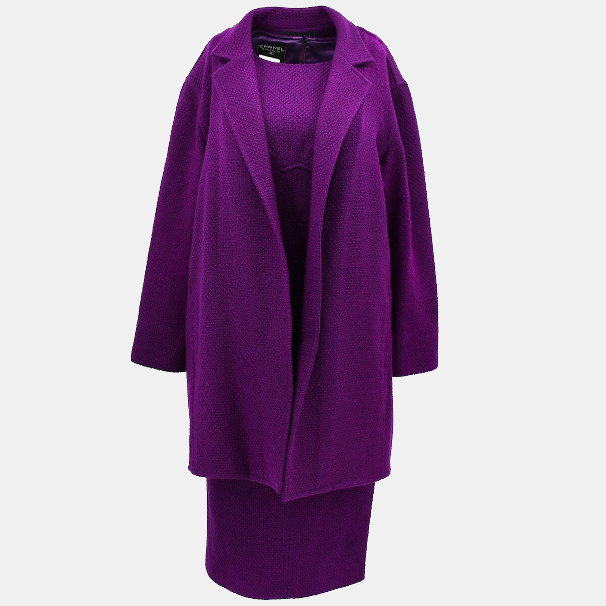 Chanel Setup Suit Jacket Dress Purple 95A #38, Dresses - Luxury Closet catalog