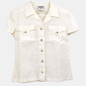 Chanel Short Sleeve Shirt White, Shirts & Tops - Luxury Closet catalog