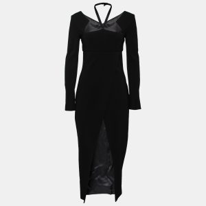 Chanel Black Stretch Knit Cut-Out Back Detail Midi Dress M, Dresses - Luxury Closet catalog