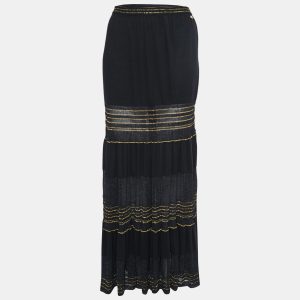 Chanel Black Lurex Knit Maxi Skirt M, Skirts - Luxury Closet catalog