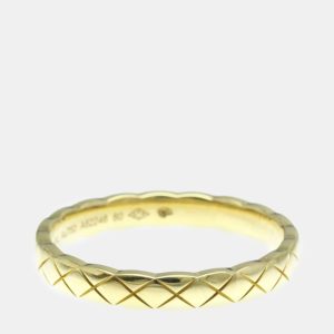 Chanel 18K Yellow Gold Coco Crush Band Ring EU 60, Rings - Luxury Closet catalog