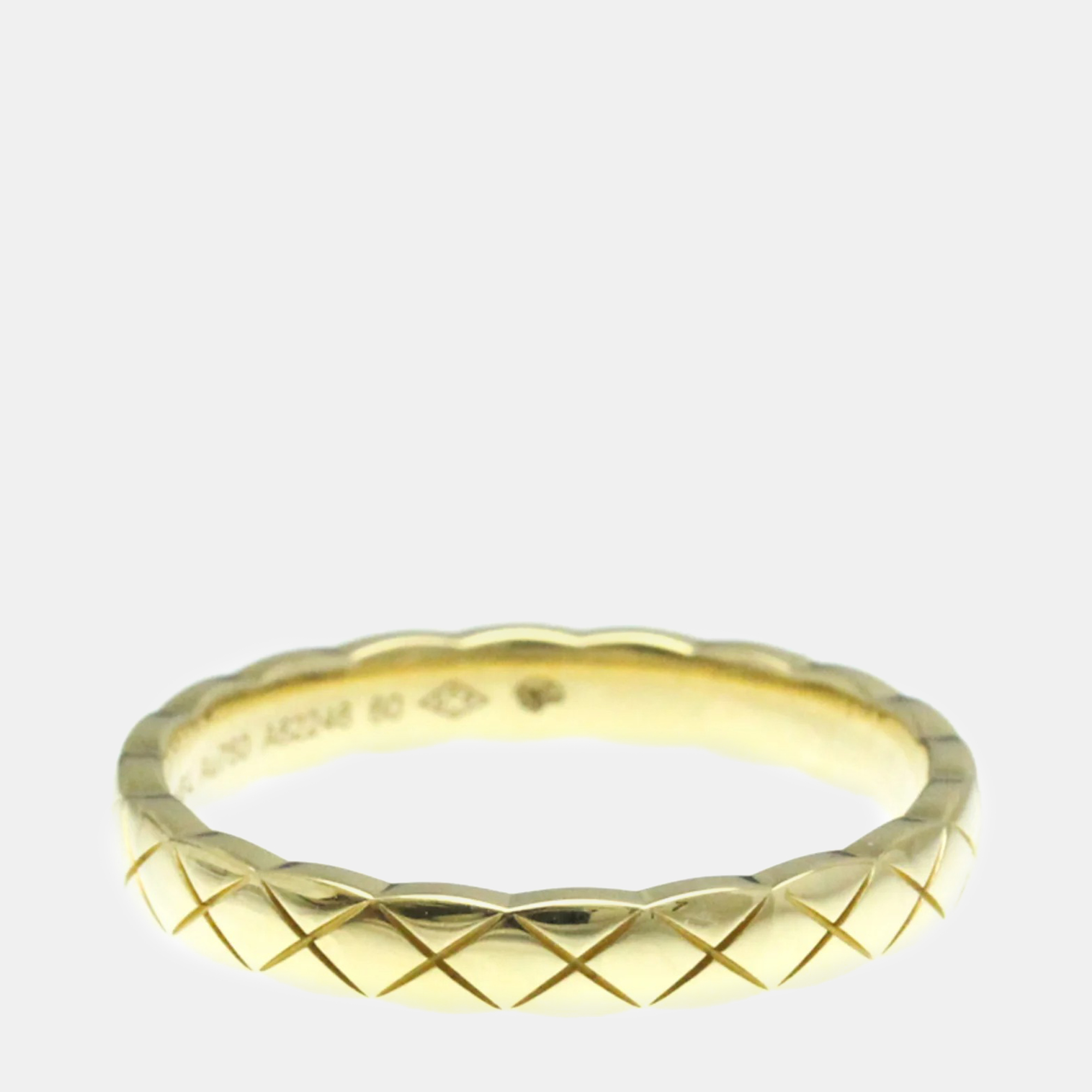 Chanel 18K Yellow Gold Coco Crush Band Ring EU 60, Rings - Luxury Closet catalog