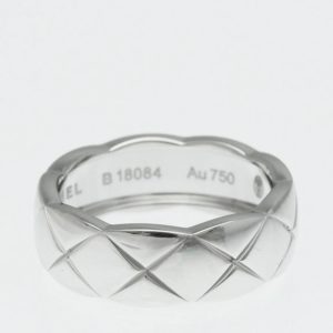 Chanel Coco Crush Ring Medium Size 18K White Gold Band Ring, Rings - Luxury Closet catalog